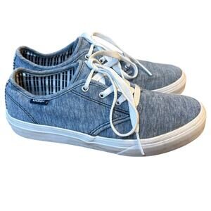 Vans Sneakers Low-Top Camden Stripe Skater Canvas Shoe Denim Blue Missy US 4